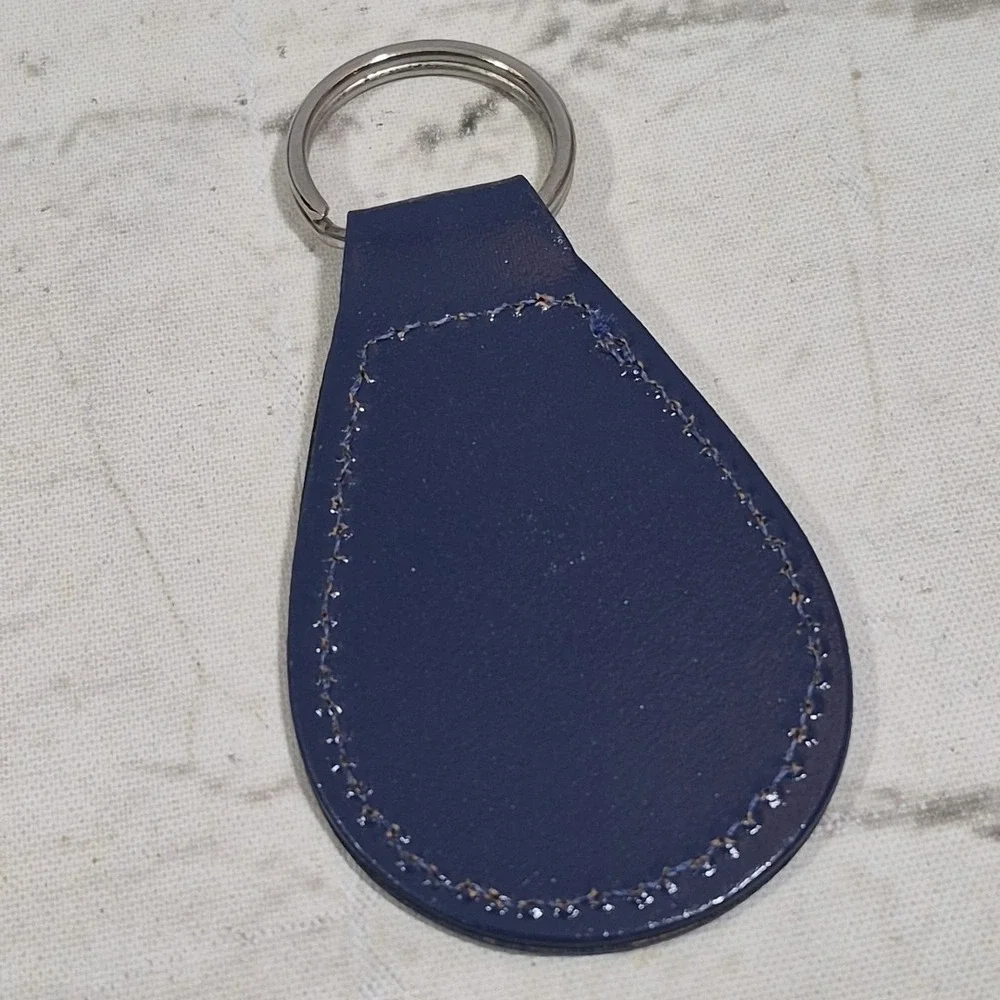 Vintage Bank Of Scotland Advertising Key Chain Blue Tab Style‎